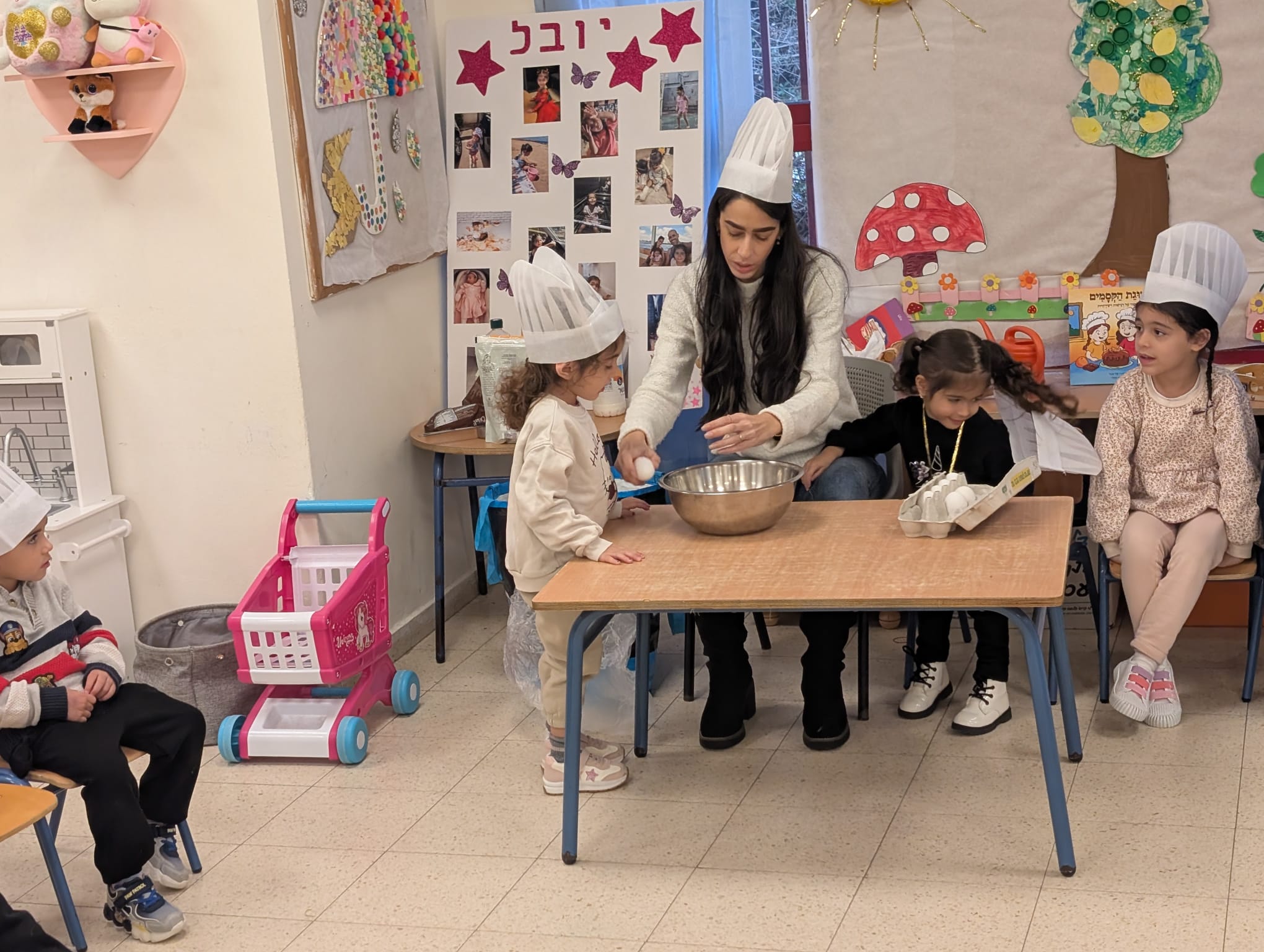 אפייה משותפת עם ילדי הגן